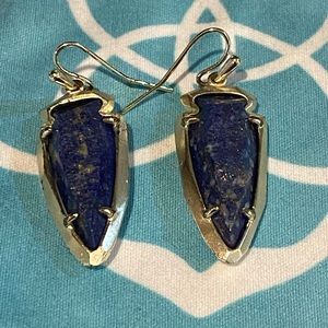 Kendra Scott Small Arrowhead Earring Blue Lapis